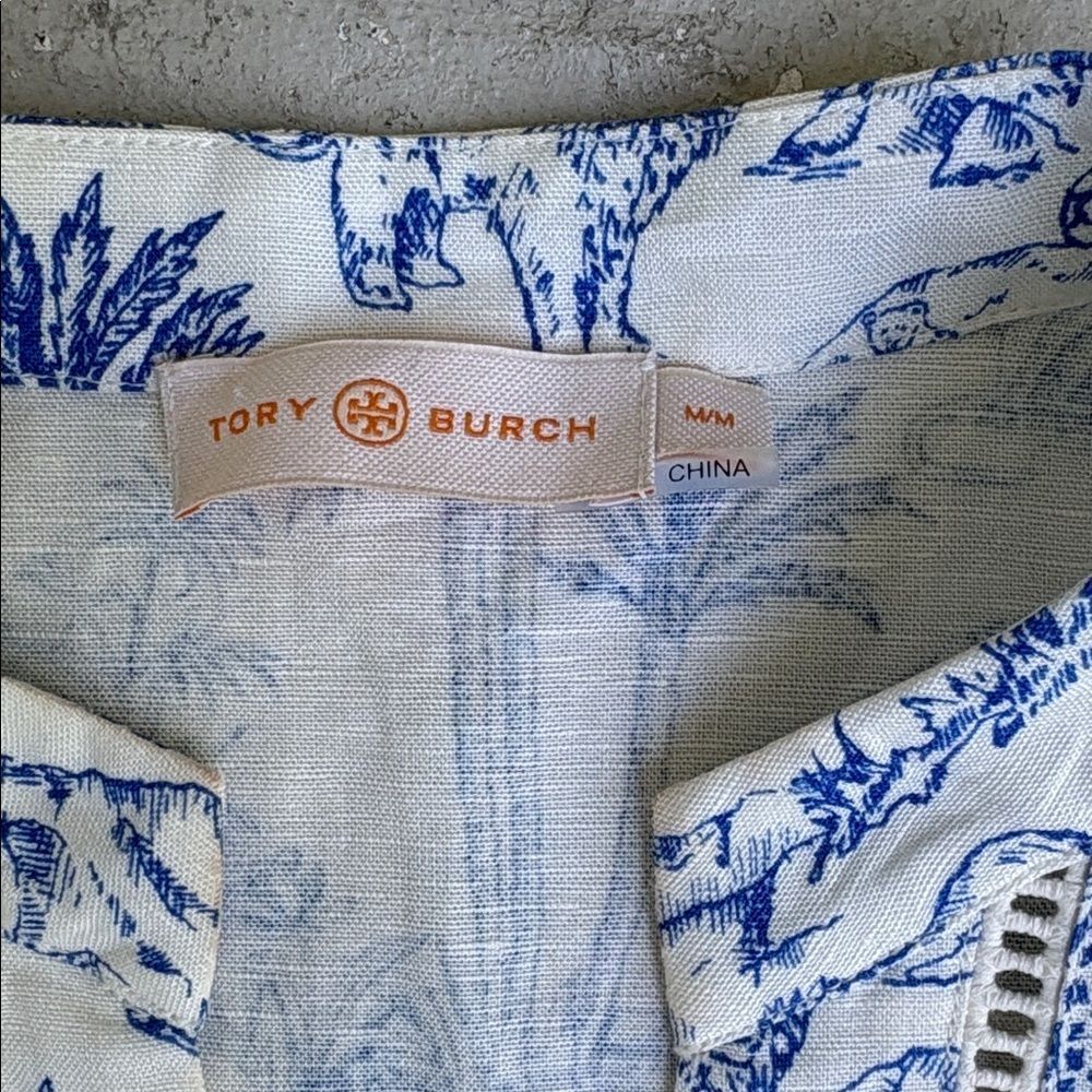 Tory Burch classic tunic linen blend dress - Picture 6 of 7